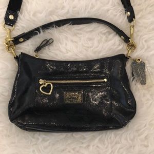 Coach & Gold Leather Black Shoulder or Arm Purse